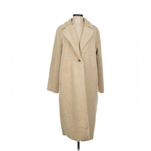 M Magaschoni Women's Tan Faux Fur Coat